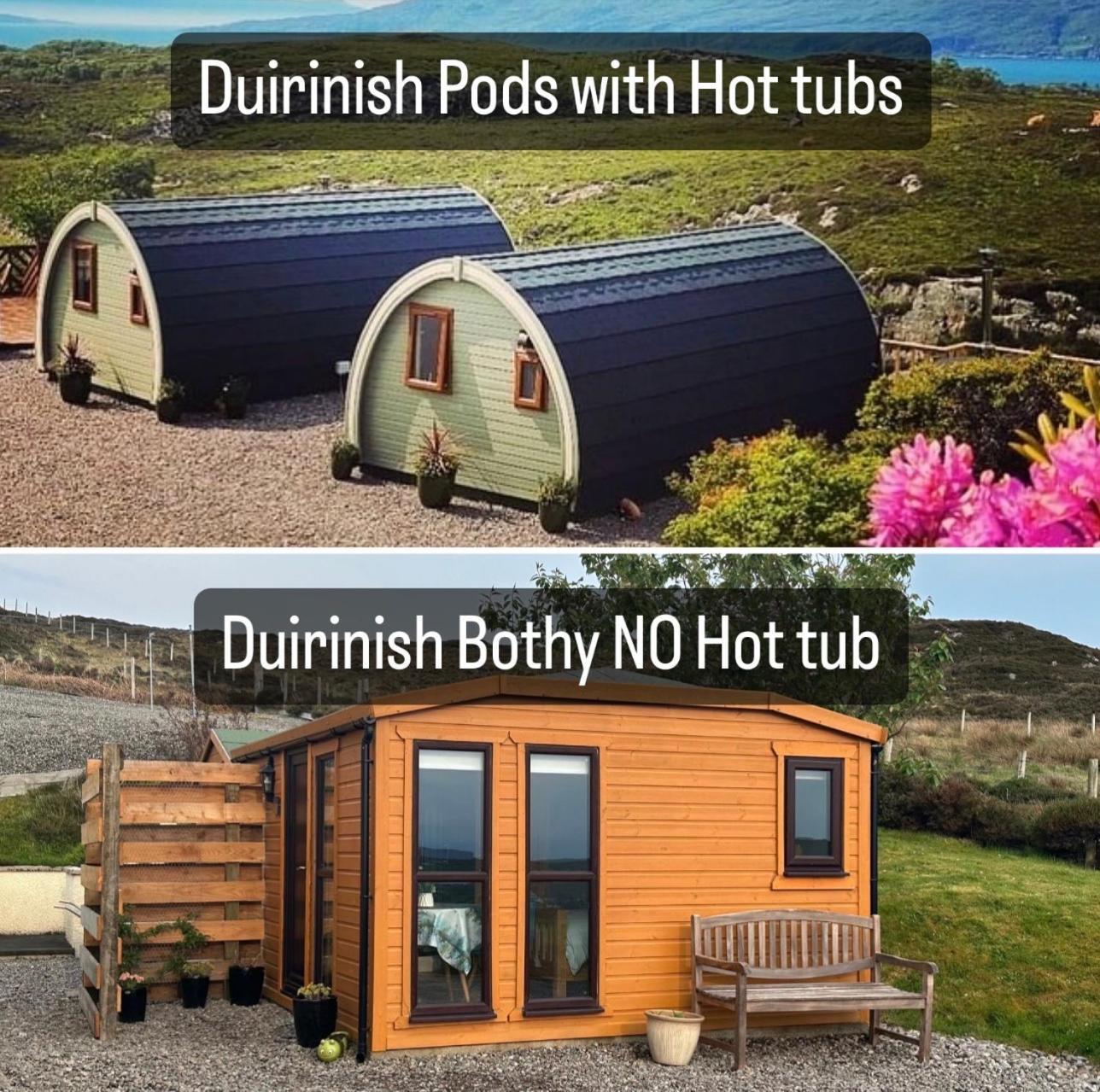 Chalet Duirinish Pods With Private Hot Tubs And Duirinish Bothy With No Hot Tub